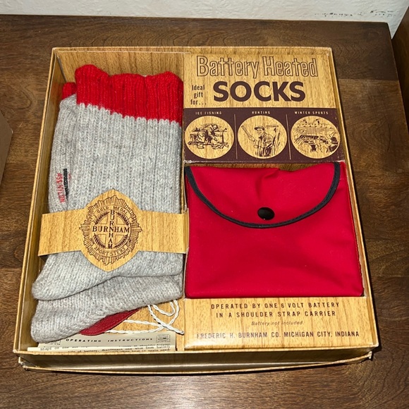 burnham Other - Burnham battery heated socks vintage new